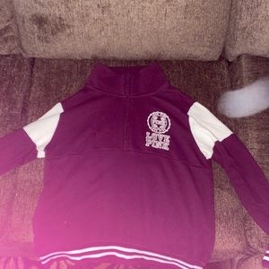 pink hoodie burgundy size small